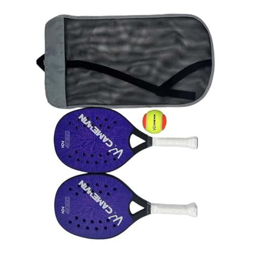 perfeclan 1 Paar Beach-Tennis-Schläger, Beach-Tennis-Schläger, rutschfest, schweißresistenter Griff, Beach-Tennis-Paddel mit Tasche für Park Outdoor, Blau perfeclan 1 Paar Beach-Tennis-Schläger, Beach-Tennis-Schläger, rutschfest, schweißresistenter Griff, Beach-Tennis-Paddel mit Tasche für Park Outdoor, Blau von Perfeclan