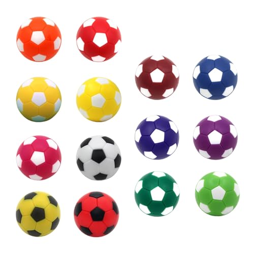 Perfeclan 14x Tischfußballbälle Tischfußballspielbälle für Kinder Erwachsene 36 mm Tischfußballbälle für Fingersport Indoor-Spielspielzeug von Perfeclan