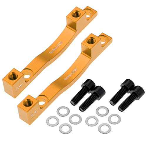 Perfeclan 2 Stü Performance Aluminiumlegierung 203mm MTB Fahrrad Scheibenbremse Mount Adapter & 5 Farben, Gold Perfeclan 2 Stü Performance Aluminiumlegierung 203mm MTB Fahrrad Scheibenbremse Mount Adapter & 5 Farben, Gold von Perfeclan