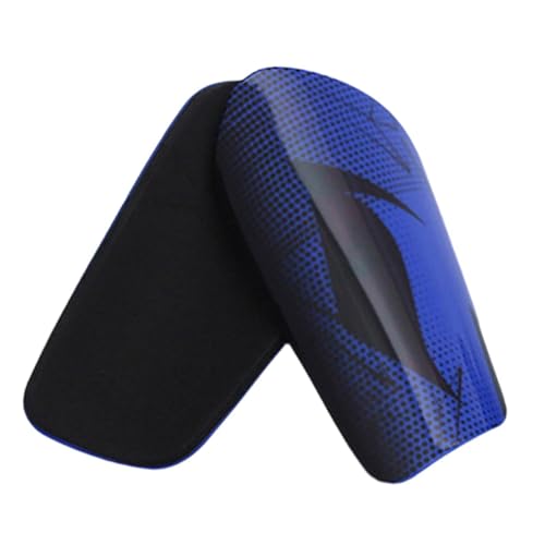 Perfeclan 2Pcs Shin Guards Fußball Shin Board Ausrüstung Leichte Fußball Training Wachen Sport Bein Schutz Sport Mädchen Kinder, Blau von Perfeclan