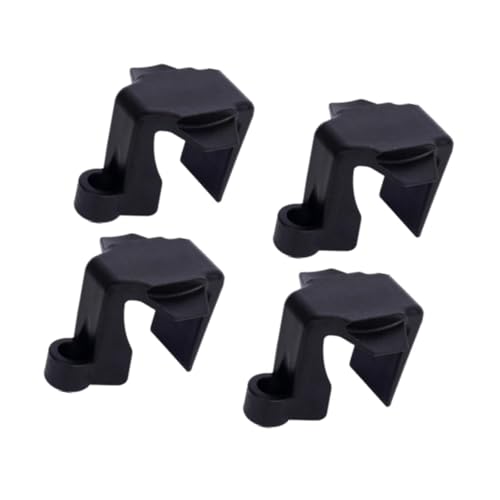 Perfeclan 4 Stück Bootsfender-Clips, Bootsclips, Nylon, Yacht-Hardware zum Andocken, Bootsclips, Kleiderbügel, Clips, Schwarz von Perfeclan