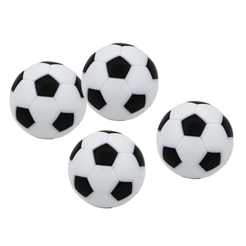 Perfeclan 4 Stück Tischfußballbälle Tischfußballbälle Fussball für Kinder Erwachsene Offizielle Größe Tischfußbälle 32mm für Partyspiele Indoor von Perfeclan