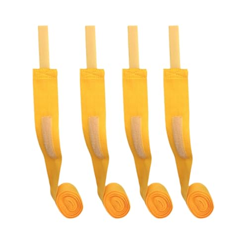Perfeclan 4-teilige Boxbandagen-Gurte, Handbandagen mit Daumenschlaufe für Erwachsene, Handbandagen, Boxhandschuhe für das Home-Gym Sanda, Gelb, 2.5 m von Perfeclan