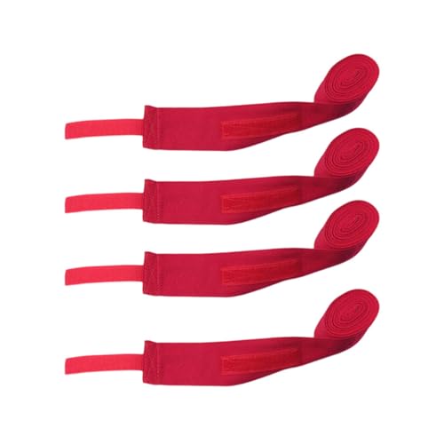 Perfeclan 4-teilige Boxbandagen-Gurte, Handbandagen mit Daumenschlaufe für Erwachsene, Handbandagen, Boxhandschuhe für das Home-Gym Sanda, Rot, 5m von Perfeclan
