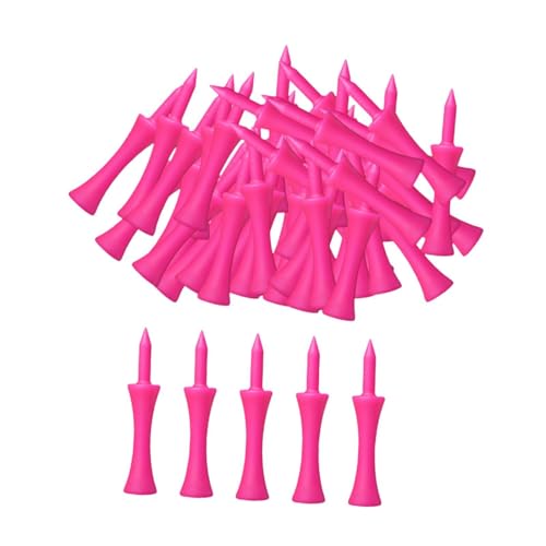 Perfeclan 50 Teiliges Golf Tees Set, Trainingshilfe, Leichtes Golfzubehör, Ballhalter, Zum Üben für Männer, Frauen, Erwachsene, Spieler Im Freien von Perfeclan