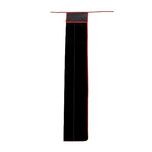Perfeclan Angelruten-Tasche, Angelruten-Träger, verdickt, schwarz, mit Krawattenaufbewahrung, Flanell-Schutzhülle, leicht, weicher Stoff, Angelzubehör, 2 Fächer 140cm Perfeclan Angelruten-Tasche, Angelruten-Träger, verdickt, schwarz, mit Krawattenaufbewahrung, Flanell-Schutzhülle, leicht, weicher Stoff, Angelzubehör, 2 Fächer 140cm von Perfeclan