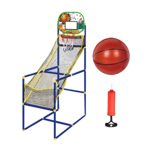 Perfeclan Arcade-Basketballspiel für Kinder, Basketballkorb, leicht aufzubauen, mit Bällen und Pumpe, Basketballkorb, Sportspielzeug für das Büro, Zuhause, GrÜn von Perfeclan