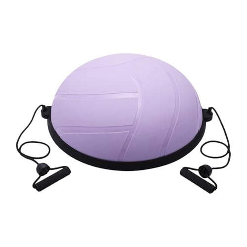 Perfeclan Balance Ball Yoga Ball Stabilität Ball Leichte rutschfeste Basis Halb Gymnastikball für Ausrüstung Gymnastik Home Workout Sport, LILA von Perfeclan