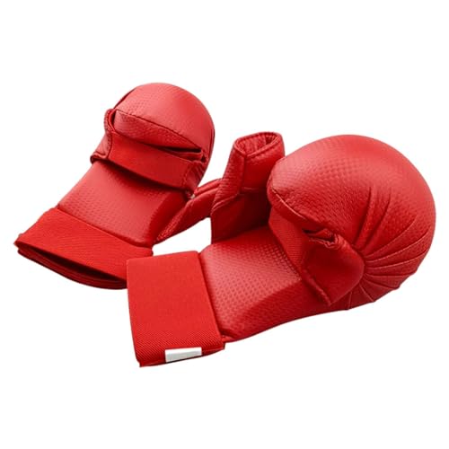 Perfeclan Boxhandschuhe MMA-Handschuhe Handgelenkbandagen, atmungsaktive Karate-Handschuhe Kickbox-Handschuhe für Muay Thai Grappling Sparring Workout MMA, rot L Perfeclan Boxhandschuhe MMA-Handschuhe Handgelenkbandagen, atmungsaktive Karate-Handschuhe Kickbox-Handschuhe für Muay Thai Grappling Sparring Workout MMA, rot L von Perfeclan