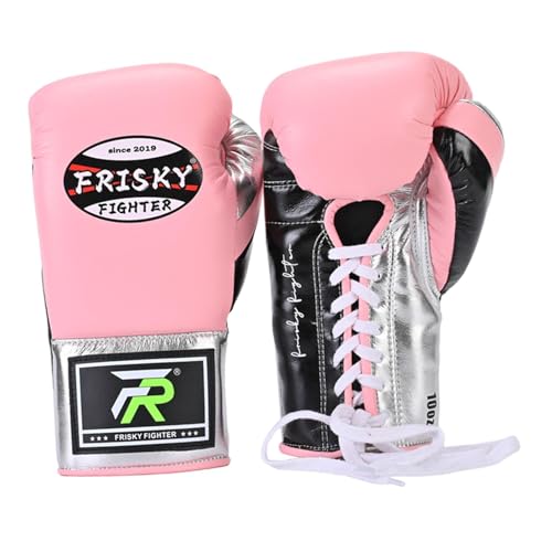 Perfeclan Boxtrainingshandschuhe für Männer und Frauen, Bequeme professionelle Boxhandschuhe aus PU-, Rosa 12oz von Perfeclan