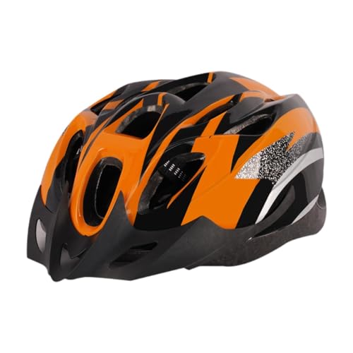 Perfeclan Fahrradhelm Mountainbike-Helm Stoßdämpfender Fahrradhelm Fahrradhelm für Erwachsene Frauen Männer Pendeln Reiten Skaten, Orange Perfeclan Fahrradhelm Mountainbike-Helm Stoßdämpfender Fahrradhelm Fahrradhelm für Erwachsene Frauen Männer Pendeln Reiten Skaten, Orange von Perfeclan