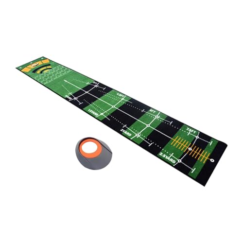 Perfeclan Golf Putting Mat Golf Training Tool Teppich Tragbarer Schaukelerkennungsteppich Golf-Trainingsausrüstung Golf-Übungsmatte von Perfeclan