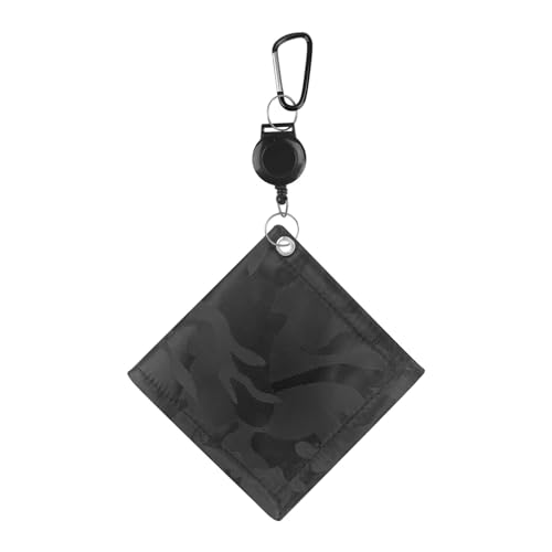Perfeclan Golfball-Reinigungstuch, Golfball-Reiniger, Zubehör für Erwachsene, wasserdicht, langlebig, mit Clip, Schlägerkopfreiniger für Outdoor-Sportarten, Schwarz Perfeclan Golfball-Reinigungstuch, Golfball-Reiniger, Zubehör für Erwachsene, wasserdicht, langlebig, mit Clip, Schlägerkopfreiniger für Outdoor-Sportarten, Schwarz von Perfeclan