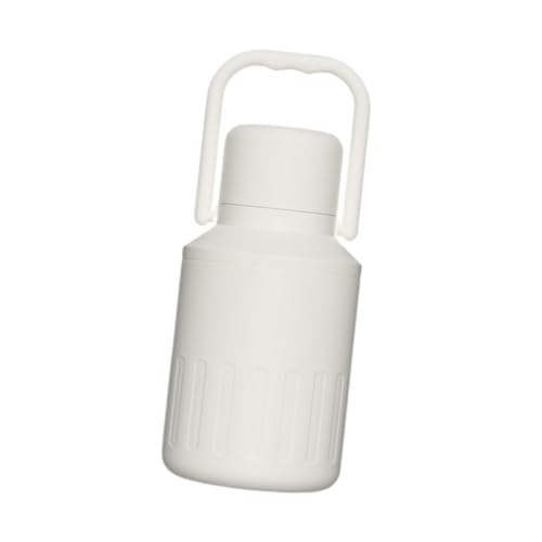 Perfeclan Isolierte Wasserflasche, Wasserbecher, leichte Geschenk-Trinkflasche, Sport-Wasserflasche für Training, Fitnessstudio, Angeln, Büro, Beige von Perfeclan