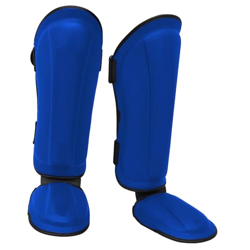 Perfeclan Kickboxen Schienbein- und Spannschoner Schienbeinschutz Professionelle Boxausrüstung Beinschoner Bein- und Spannschutzpolster für das Boxen, Blau M 38cmx18cm Perfeclan Kickboxen Schienbein- und Spannschoner Schienbeinschutz Professionelle Boxausrüstung Beinschoner Bein- und Spannschutzpolster für das Boxen, Blau M 38cmx18cm von Perfeclan