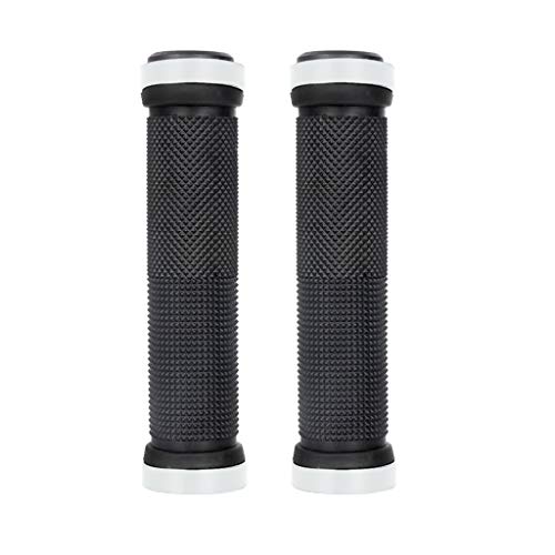 Perfeclan MTB Fahrradgriffe 25mm, Gummi Lenkergriffe rutschfest mit Klemmung & Lenkerendkappen für Mountainbike - Weiß Perfeclan MTB Fahrradgriffe 25mm, Gummi Lenkergriffe rutschfest mit Klemmung & Lenkerendkappen für Mountainbike - Weiß von Perfeclan