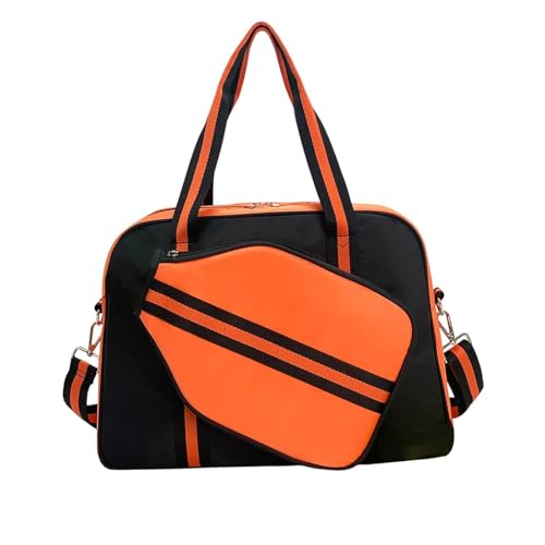 Perfeclan Pickleball-Tasche, Pickleball-Einkaufstasche, professionell, für Damen und Herren, Reisetasche, Outdoor-Sport, Pickleball-Tasche, Orange von Perfeclan