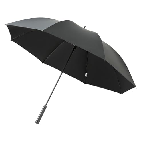 Perfeclan Regenschirm Stockschirm Reiseschirm Automatik Aufklappbarer Regenschirm Sonnenschutzschirm für Outdoor Aktivitäten Reisen, GRAU von Perfeclan