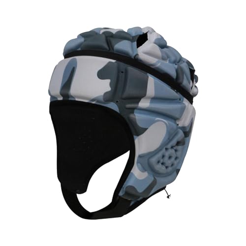Perfeclan Rugby Helm Kinder, Gepolsterte Kopfbedeckung Rugby Helm Fußball Scrum Cap, Ultraleichter Rugby Kopfschutz Fußball Kopfbedeckung, Bunte Tarnung-42cm Perfeclan Rugby Helm Kinder, Gepolsterte Kopfbedeckung Rugby Helm Fußball Scrum Cap, Ultraleichter Rugby Kopfschutz Fußball Kopfbedeckung, Bunte Tarnung-42cm von Perfeclan
