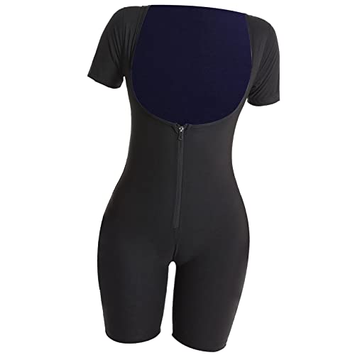 Perfeclan Saunaanzüge, Body für Damen und Herren, Activewear, Sweat-Shirt, Jumpsuit, Taillentrimmer für Fitness, Gewichtheben, Laufen, Yoga, Pilates, Blau, 2XL von Perfeclan