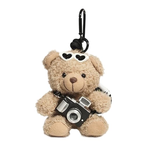 Perfeclan Schlüsselanhänger, Anhänger, Geburtstagsgeschenk, Rucksack-Anhänger für Party, Gastgeschenk, Jahrestag, männlich, Sonnenbrille Brownbear von Perfeclan