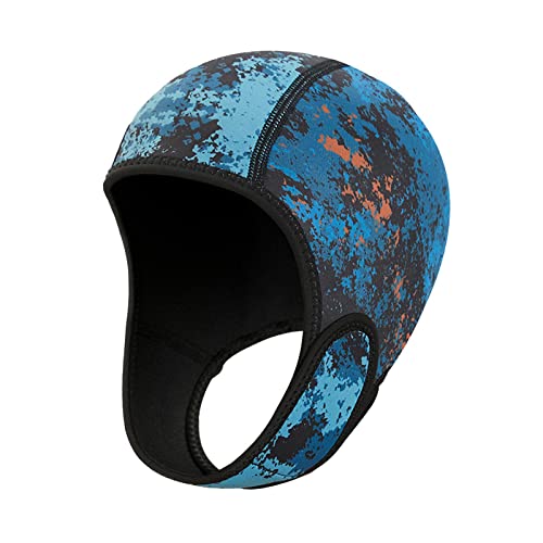 perfeclan Scuba Diving Hood Cap, 2 mm Neopren-Neoprenanzug-Haube, Ohrschutz-Kopfbedeckung, thermische Surf-Haube, für Männer, Frauen, Wassersport, Dunkelblau perfeclan Scuba Diving Hood Cap, 2 mm Neopren-Neoprenanzug-Haube, Ohrschutz-Kopfbedeckung, thermische Surf-Haube, für Männer, Frauen, Wassersport, Dunkelblau von Perfeclan