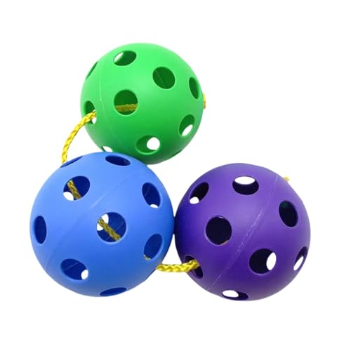 Perfeclan Sensorische Spielzeugbälle, Hand-Augen-Koordination, farbenfrohes, helles und farbenfrohes Spielzeug für die frühe Entwicklung, Baby-Badespielzeug für, Blau Grün Lila von Perfeclan