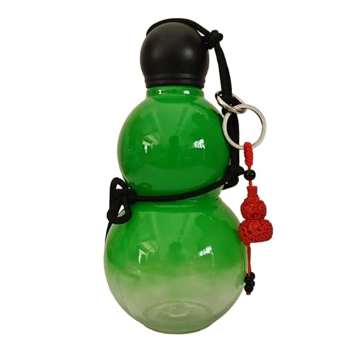 Perfeclan Sport-Wasserflasche, Trinkwasserflasche, Kürbisform, Wasserbecher, Trinkflasche für Fahrrad, Camping, Reisen, GrÜn von Perfeclan