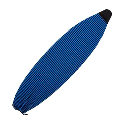 Perfeclan Surfbrett Sockenhülle Tasche Surfboard Schutzhülle mit Kordelzug Stretch Boardbag für Shortboard Windsurfboard, Oval-Spitze, 7.0ft-Blau von Perfeclan