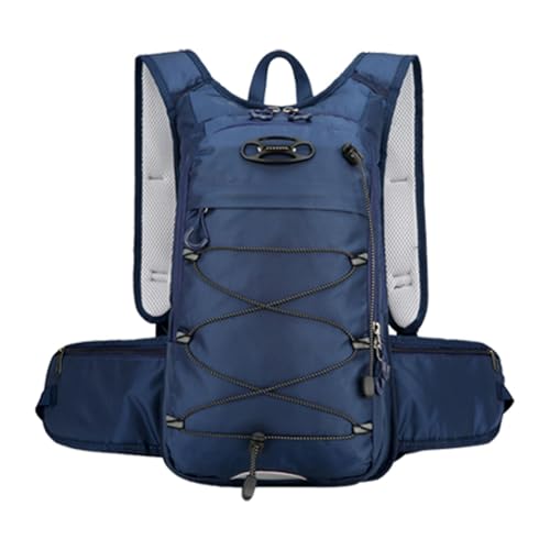 Perfeclan Wanderrucksack, Outdoor-Sporttasche, Rucksack, atmungsaktiv, Verstellbarer Riemen, Camping-Tagesrucksack für tägliche Outdoor-Aktivitäten, Marine von Perfeclan