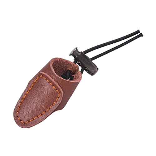 Perfeclan Weicher -Daumenring Bogenschießen-Fingerschutz für Reurve-Bogen-Fingerschutz für traditionellen Bogenschutz-Schießhandschuh, Brown Perfeclan Weicher -Daumenring Bogenschießen-Fingerschutz für Reurve-Bogen-Fingerschutz für traditionellen Bogenschutz-Schießhandschuh, Brown von Perfeclan