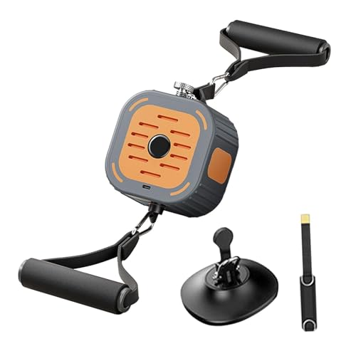 Perfeclan Widerstandsmaschine, Fitnessgerät, 2 – 20 kg, Verstellbarer Krafttrainer, Krafttrainingsgerät für Männer, Frauen, Erwachsene, Beine, Orange von Perfeclan