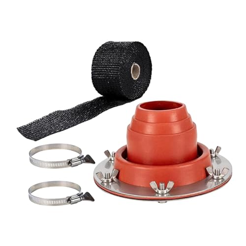 Perfeclan Zeltdachofenanschluss Feuerfeste Schutzringe Feuerbeständiger Brennholzofen Ofen Outdoor Camping Rohrentlüftung für Rundzelt, Orange Perfeclan Zeltdachofenanschluss Feuerfeste Schutzringe Feuerbeständiger Brennholzofen Ofen Outdoor Camping Rohrentlüftung für Rundzelt, Orange von Perfeclan