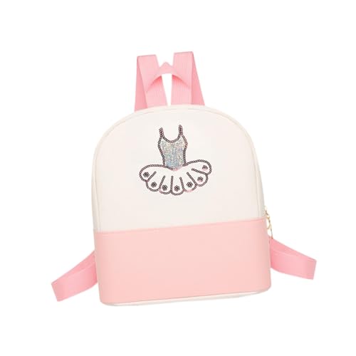 perfeclan Ballett-Tanz-Rucksack, Tasche, Kinder-Rucksack für Reisen, lateinamerikanischer Tanz, Sport, ROSA von Perfeclan