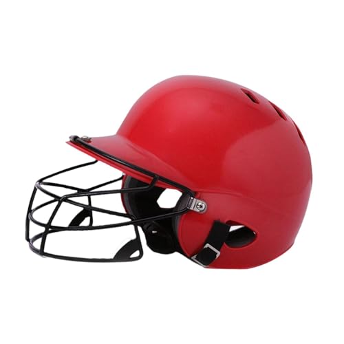 perfeclan Baseball -Schlaghelm -Softball -Helm bequemer Stoßdämpfung für Kinder mit Gesichtsmaske für das Trainingsspiel im Freien, Rot perfeclan Baseball -Schlaghelm -Softball -Helm bequemer Stoßdämpfung für Kinder mit Gesichtsmaske für das Trainingsspiel im Freien, Rot von Perfeclan