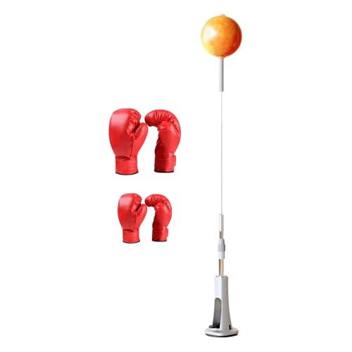 perfeclan Boxball, höhenverstellbarer Punchingballständer mit Handschuhen, freistehendes Boxset für Kinder, Jugendliche und Erwachsene, 135 bis 149cm von Perfeclan