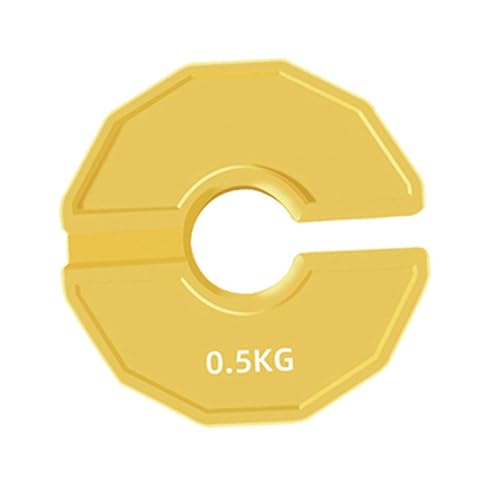 perfeclan Fitnessstudio Micro Plate Fitnessstudio Lieferungen 35 mm/1,38 Zoll Messgerät Kompakt Gewicht Hebeplatte Dumbell Gewichte für Heim- und Fitnessstudio, Gelb, 0.5 Kg perfeclan Fitnessstudio Micro Plate Fitnessstudio Lieferungen 35 mm/1,38 Zoll Messgerät Kompakt Gewicht Hebeplatte Dumbell Gewichte für Heim- und Fitnessstudio, Gelb, 0.5 Kg von Perfeclan