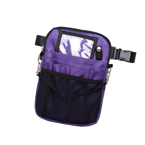 perfeclan Krankenschwester-Gürteltasche, Krankenschwester-Gürteltasche, Robustes Pflegezubehör, Krankenschwester-Taillen-Organizer-Gürtel, Violett von Perfeclan