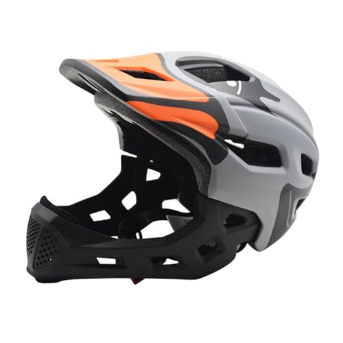 perfeclan Mountainbike Helm Fahrradhelm Komfortable Leichte Abnehmbare Zubehör Schutz Helme Fahrradhelm, GRAU von Perfeclan