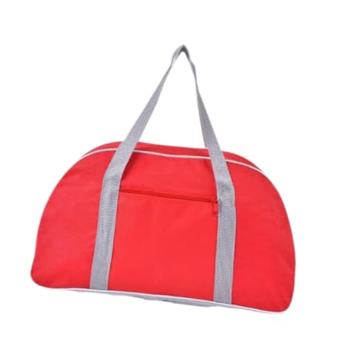 perfeclan Sporttasche, Handtasche, Reisetasche, Aufbewahrungstasche für Damen, vielseitig einsetzbar für Kleidung, Einkaufstasche, Rot von Perfeclan