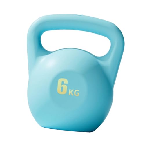 perfeclan Wassergefüllte Kettlebell, Kettlebell, rutschfest, ergonomisch, Wasser-Kettlebell, Krafttraining für den Haushalt, Kniebeugen, Hüften heben, Blau 6kg von Perfeclan