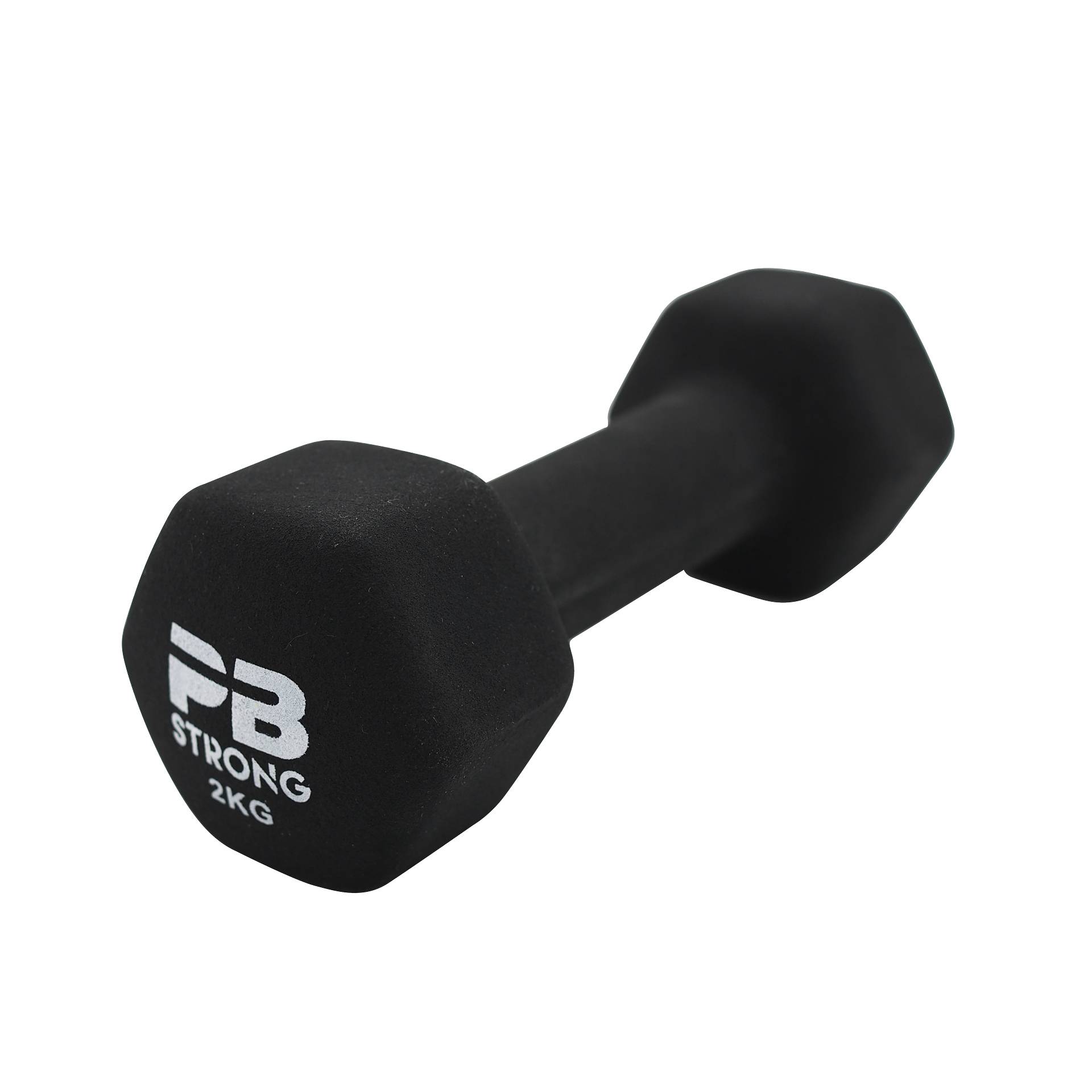 PB Strong Neopren Kurzhantel Schwarz (Stk) 2 kg von Perform Better