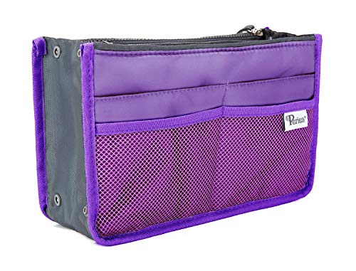 Periea Handtaschen-Organizer - Taschen Organisator - Chelsy - Klein, Mittel & Groß (Lila, Mittel) von Periea