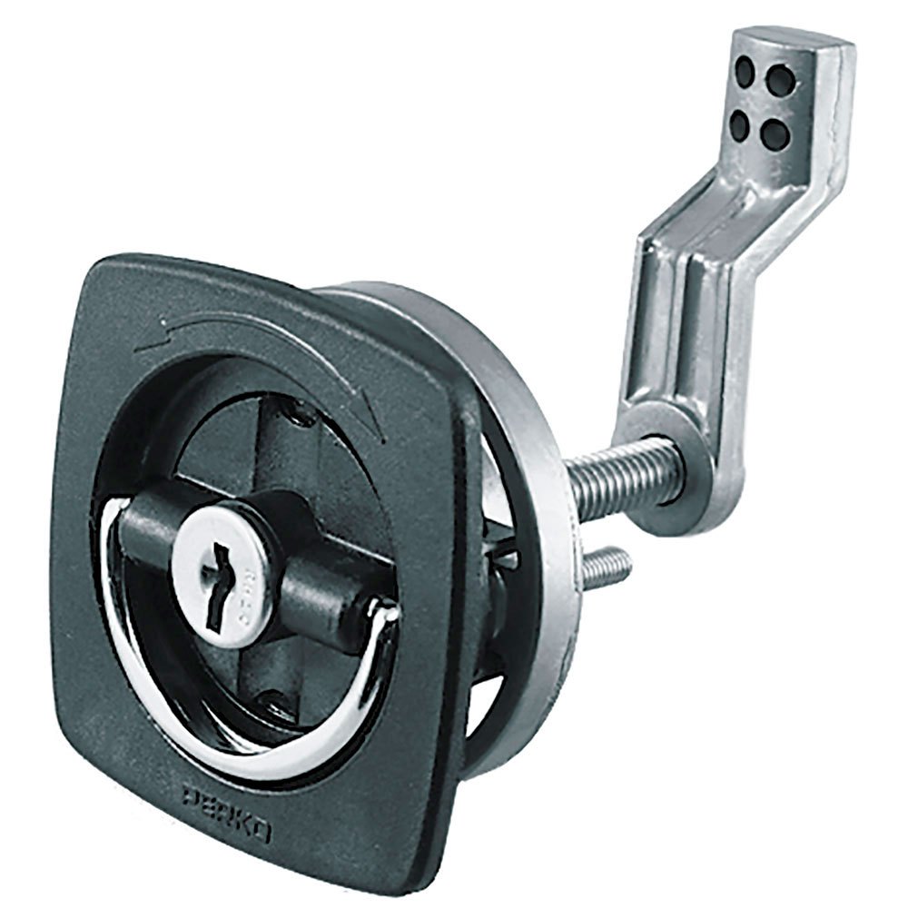 Perko Square Adjustable Lock With Latch Schwarz von Perko