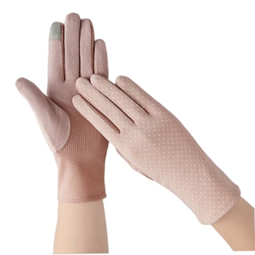 Pesoncarl UV -Sonnenschutzhandschuhe Sonnencreme Full Finger Handschuhe Fahrhandschuhe für Sommer im Freien 1Pairrosa, UV -Schutzhandschuhe von Pesoncarl