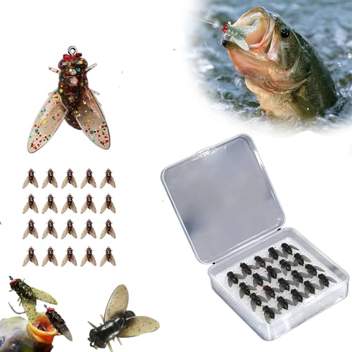 Bionischer Fliegenfischköder, weicher Köder, fügen Sie Fischlockstoff hinzu, Farbe kleiner Fliegenhaken, Köderfischen mit exquisitem und realistischem Aussehen, für alle Arten von Gewässern von Pessrrtewg