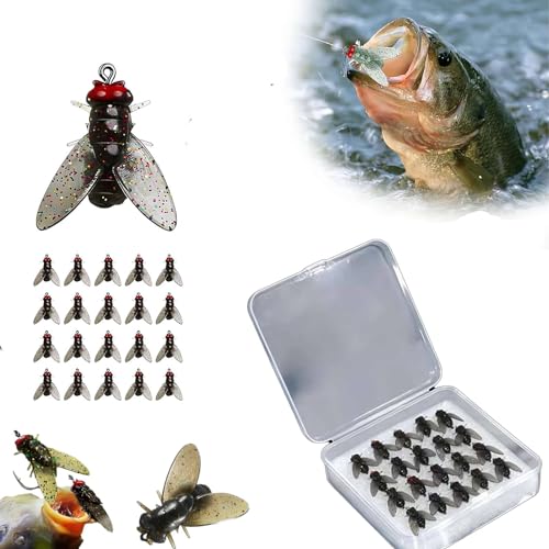 Bionischer Fliegenfischköder, weicher Köder, fügen Sie Fischlockstoff hinzu, Farbe kleiner Fliegenhaken, Köderfischen mit exquisitem und realistischem Aussehen, für alle Arten von Gewässern von Pessrrtewg