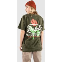 Petals and Peacocks Flower Shop T-Shirt olive von Petals and Peacocks