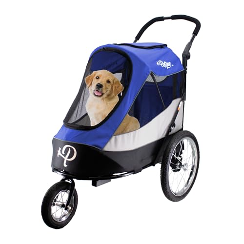 Petique Trailblazer Jogger, Dog Cart for Medium Size Pets, Ventilated Pet Stroller for Cats & Dogs, Blue Petique Trailblazer Jogger, Dog Cart for Medium Size Pets, Ventilated Pet Stroller for Cats & Dogs, Blue von Petique