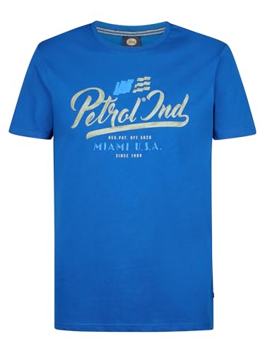 Petrol Industries - T-Shirt mit Aufdruck Tropic Blau XL von Petrol Industries